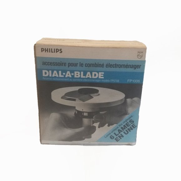 Vintage Phillips Food Processor Accessories-6 Blades in 1-FP1006 - Picture 11 of 15